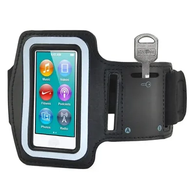 For IPOD NANO 7  7TH SPORTS WORKOUT ARMBAND GYM  WRIST BAND STRAP COVER CASE • $7.66