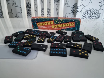 £6.90 • Buy Vintage Wooden Colour Dominoes Children Who Cannot Count By Spears Games 1960s