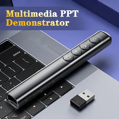 New Wireless USB Powerpoint Presentation PPT Flip Pen Laser Pointer Clicker • £7.62