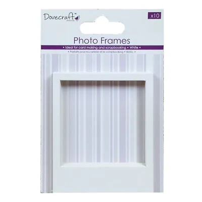 Photo Frames - White - Dovecraft - 10 Pack - Papercraft - Polaroid Style • £2.50