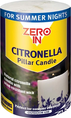 £7.90 • Buy Zero In STV426 The Buzz Citronella Pillar Candle (38 Hours Burn Time For...