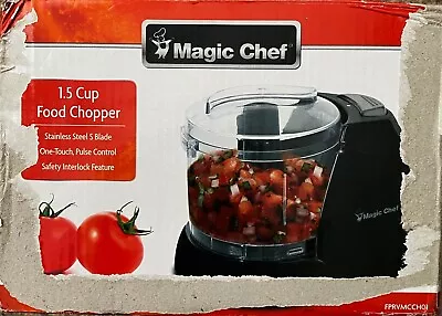 Magic Chef 1.5 Cup Food Chopper-Black #FPRVMCCH01 (Box Paper Torn But Intact) • $17.99