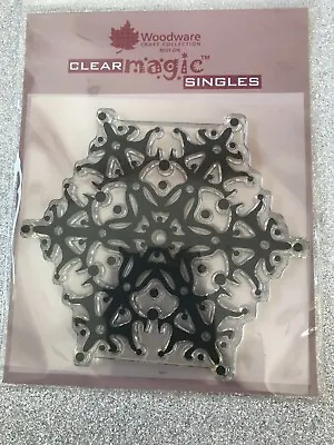 £4.05 • Buy Woodware Clear Stamps- Retro Snowflake