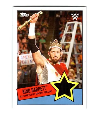 WWE King Barrett 2015 Topps Heritage Event Used Shirt Relic Card Black • $15.99