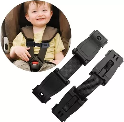 ALLWYOU 2Pcs Car Seat Belt Clip | Anti Escape Car Seat Strap Safety Buckle • £6.39
