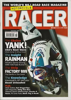 Motorcycle Racer Magazine • September 2004 • Mat Mladin Cover • $9.95