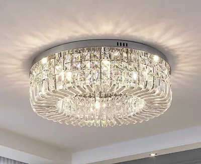 Round Crystal Chandelier Ceiling Light • £179.99