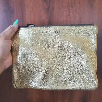 Neiman Marcus And Target Collab Marc Jacobs Metallic Gold Clutch Bag • $25