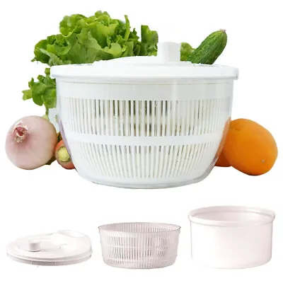 Salad Spinner Lettuce Dryer Vegetable Pouring Spout Serving Draining Bowl Washer • $14.10