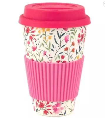 400ml Eco Coffee Mug Takeaway Reusable Cup Travel Tumbler With Silicone Lid • £10.99