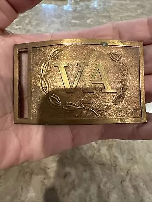 Civil War Confederate Virginia VA Buckle Hallmarked Greenwood And Gray • $99