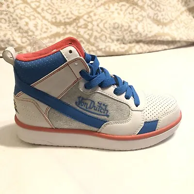 Von Dutch Kids Size 13 Right Shoe AMPUTEE New Sample White Tennis Shoe High Top • $19.99