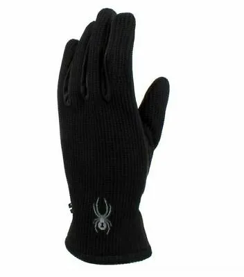 Spyder Leather Palm Stretchable Gloves-Black • $11.99