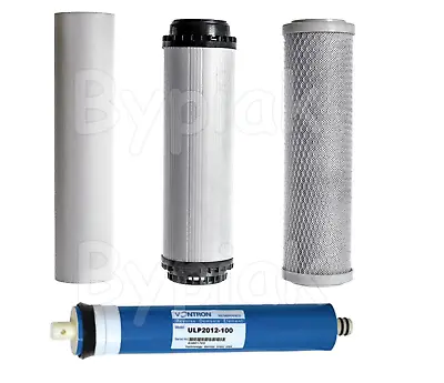 £31.90 • Buy 4 Stage Reverse Osmosis RO Unit Complete Filters Replacement 100 GPD
