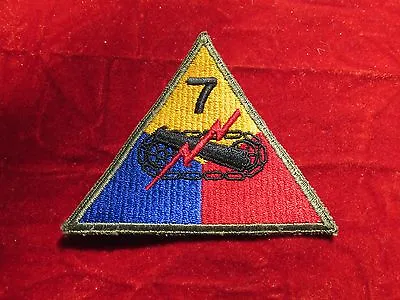$9.95 • Buy Vintage US Army 7th Armor Division  Patch Tank Destroyer 