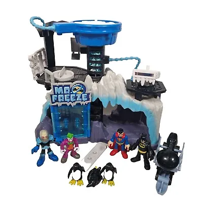 Imaginext DC Super Friends Mr Freeze Headquarters Playset With Figures Preloved • £19.54