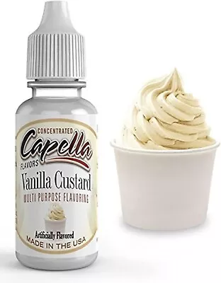 Capella Flavor Drops Vanilla Custard Concentrate 13ml Bottle • $8.99