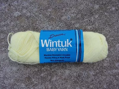 Vintage Baby Dawn Wintuk Buttercup Yellow Yarn • $5.86