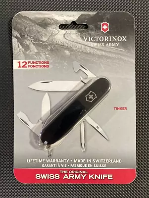 Victorinox Black 12 Function Tinker Swiss Army Knife   (New) • $10.50