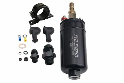 $44.99 • Buy 380 LPH Inline External Electric High Pressure Fuel Pump W/ Mounting Bracket Kit