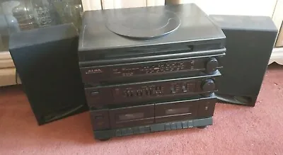 Alba MS4580 Twin Deck Stereo Midi System Record Cassette Radio Not Fully Tested • £10