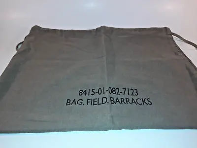 Bag Field Barracks Vintage Military Shoulder Bag Olive Green Laundry Travel • $16.34