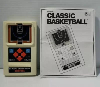 Mattel Handheld Game: Classic Basketball Working! Instructions Included! • $6.49