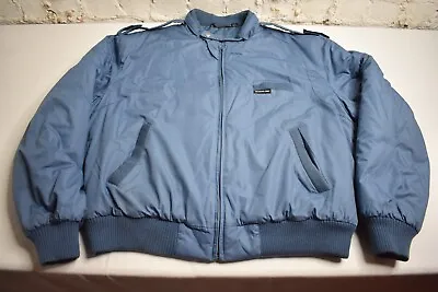 Members Only Vintage 80s Jacket Coat Sz 46 RARE Insulated Blue Bomber Mens • $16.50