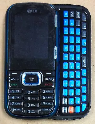 LG Banter LG265 / AX265 - Light Blue And Black ( NTelos ) Very Rare Slider Phone • $39.94