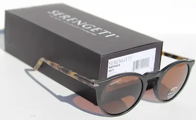 SERENGETI Raffaele POLARIZED Sunglasses Matte Black/Drivers NEW 8837 Italy • $159.95