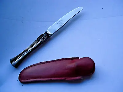 Antique Small Danish Butter Knife Raadvad Rustfri Silver Handle With Sleeve • $25