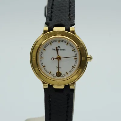 Maurice Lacroix Women's Watch 72168 Steel/Gold Schöner Condition Leather Quartz • £213.64
