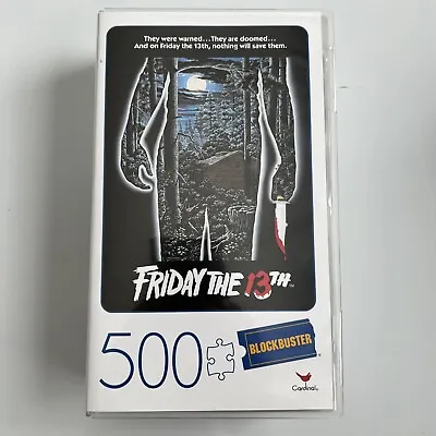 Friday The 13th Blockbuster Video 500 Piece Movie Poster Puzzle Cardinal • $18.79