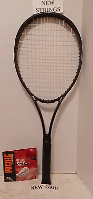 Prince CTS Approach 90 Tennis Racquet Racket 4-1/2 + New Strings/Grip - VGC • $49.95