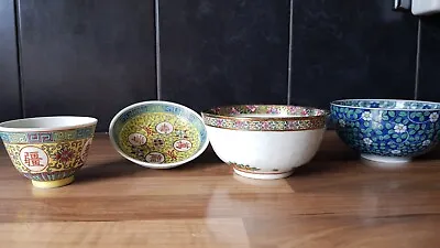£10 • Buy Job Lot,  White Rice Bowl And Tea Set Oriental Chinese Japanese A Lovely Lot