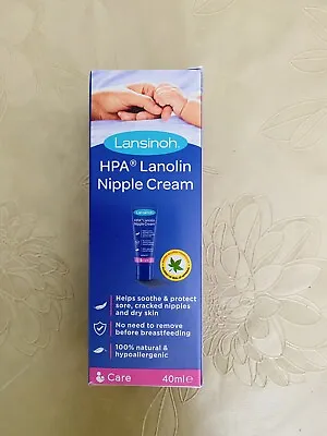 Lansinoh HPA Lanolin Cream 40ml For Sore Nipples & Cracked Skin - Best Price  • £9.99
