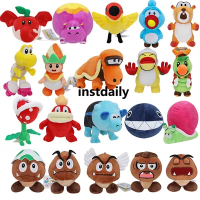 2024 Super Mario Bros Wonder Soft Plush Stuffed Doll Toys Kids Birthday Gifts • £16.99