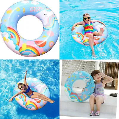 Dream Pony Unicorn Inflatable Swim Ring Beach Swimming Pool Float Aids Water • £2.99