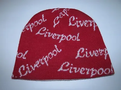 $19.95 • Buy Liverpool British Red & White Reversible Winter Wear OSFM Stretch Beanie Hat
