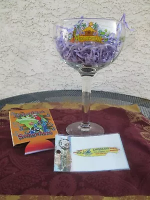 Jimmy Buffett Margaritaville Beverage Glass Large 10  Las Vegas With Extras RARE • $25