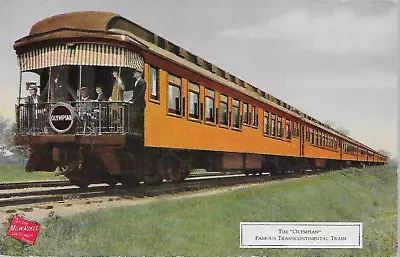 The Milwaukee Road / Olympian Observation Car / Railroad Advertising Postcard • $9.99