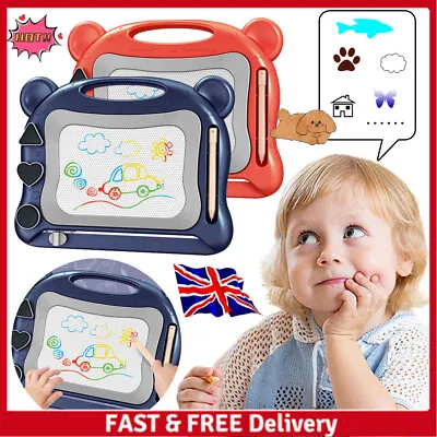 Magic Writer Magnetic Writing Drawing Slate Board Doodle Pad Color Kids Toy GF • £7.86