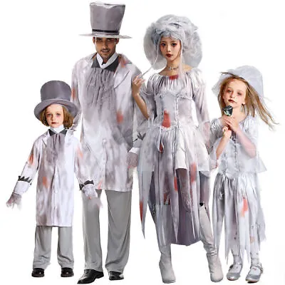 2023 Halloween Horror Ghost Vampire Costume Zombie Bride Kids Cosplay Costume $ • £22.78
