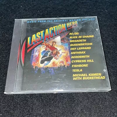 LAST ACTION HERO • Soundtrack ~ AC/DC Alice In Chains Megadeth Fishbone Anthrax • $12.99