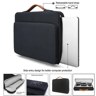 13.3 -14  Universal Black Laptop Sleeve Bag Notebook Protective Case Waterproof • $17.99