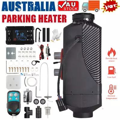 Diesel Heater 12V 2KW 5KW 8KW Tank Thermostat Pickup Car Caravan Motorhome RV AU • $90.95