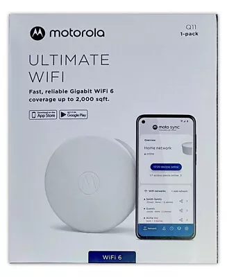 Motorola Q11 Mesh WiFi 6 Router – 1 Pack AX3000 - Brand New In Box • $69.99