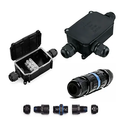 £27.95 • Buy Waterproof Junction Box Case Electrical Cable Wire Connector Outdoor Ip66 Ip68