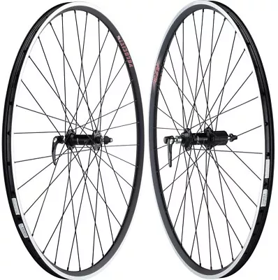 Velocity A23 700c Rims Shimano 105 Hubs Road Bike Black Wheelset Shimano 8-11 • $359