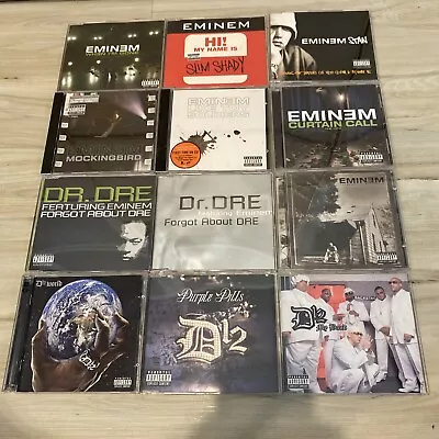 EMINEM DR.DRE D12 IMPORT CD LOT OF 13 When I’m Gone Slim Shady Mockingbird Hits • $105